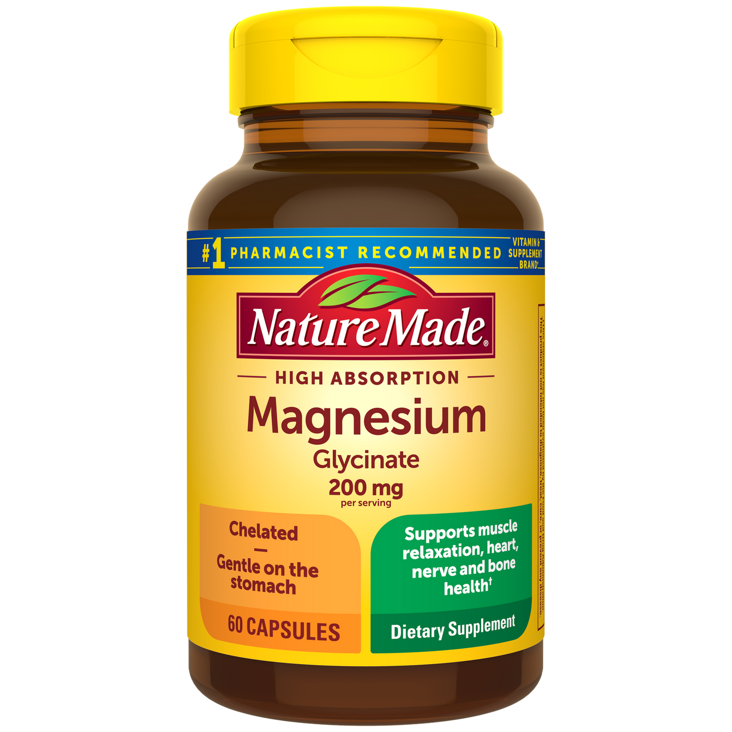 High Absorption Magnesium Glycinate Capsules 200 mg