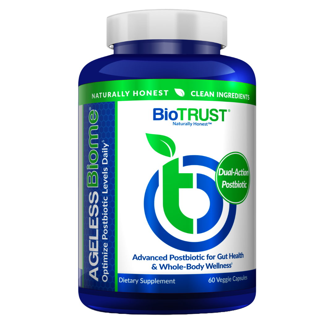 AGELESS BIOME® — ADVANCED DUAL-ACTION POSTBIOTIC SUPPLEMENT