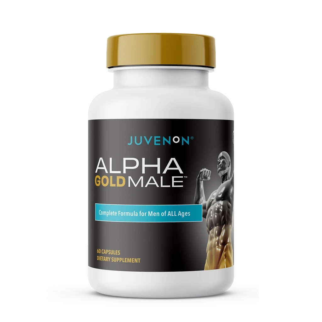 Alpha Gold Male™ Boost T Levels to Maximize Gains in Lean Muscle, Peak Drive, and Explosive Energy