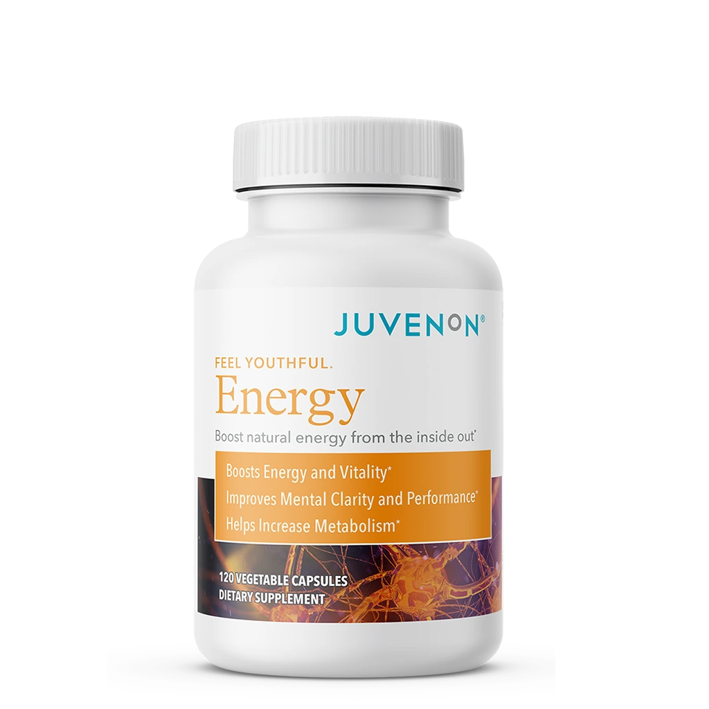 JUVENON ENERGY FORMULA® The natural all-day energy boost formula that ignites fat burning genes and helps melt away stubborn fat