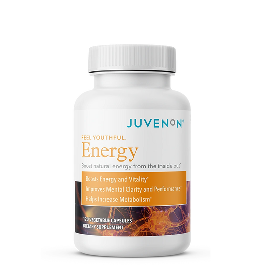 JUVENON ENERGY FORMULA® The natural all-day energy boost formula that ignites fat burning genes and helps melt away stubborn fat